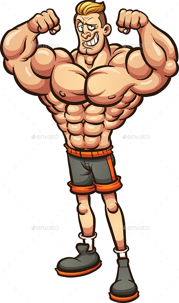 Strong Man with Skinny Legs by memoangeles GraphicRiver